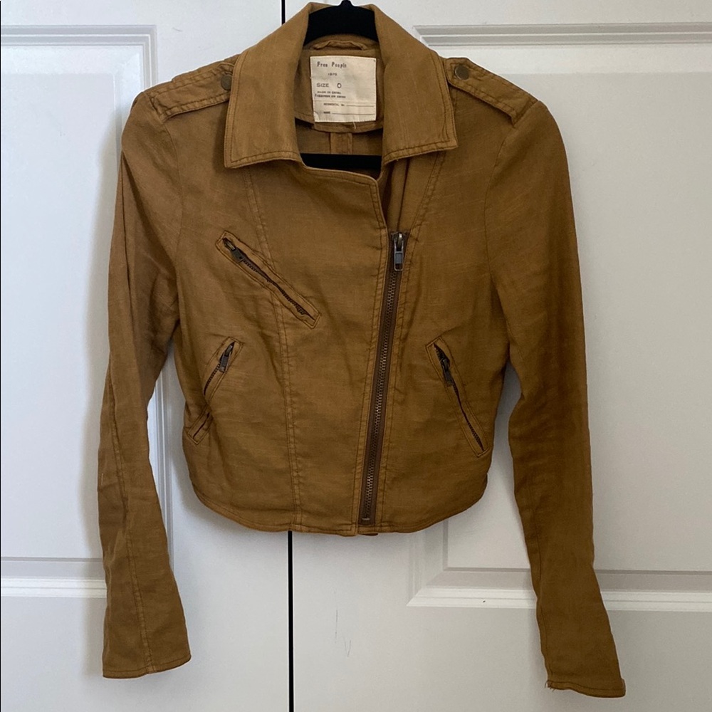 Free People Cropped Utility Jacket